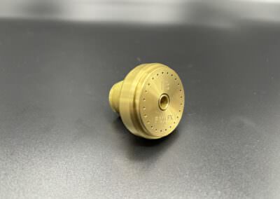 Flame nozzle completely manufactured and soft-soldered